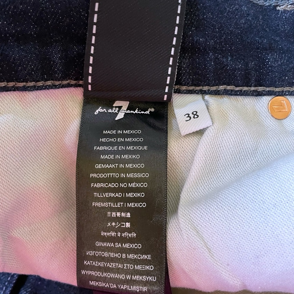 7 For All Mankind Men’s Austyn Dark Blue Jeans - Picture 9 of 10